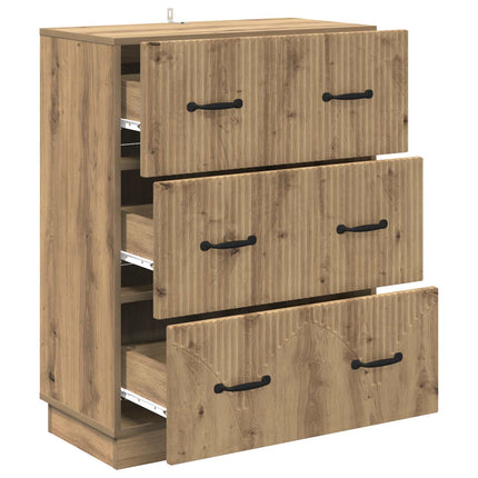 Lådans skåp Artisan-ek 66 x 34,5 x 87 cm Konstruerat trä