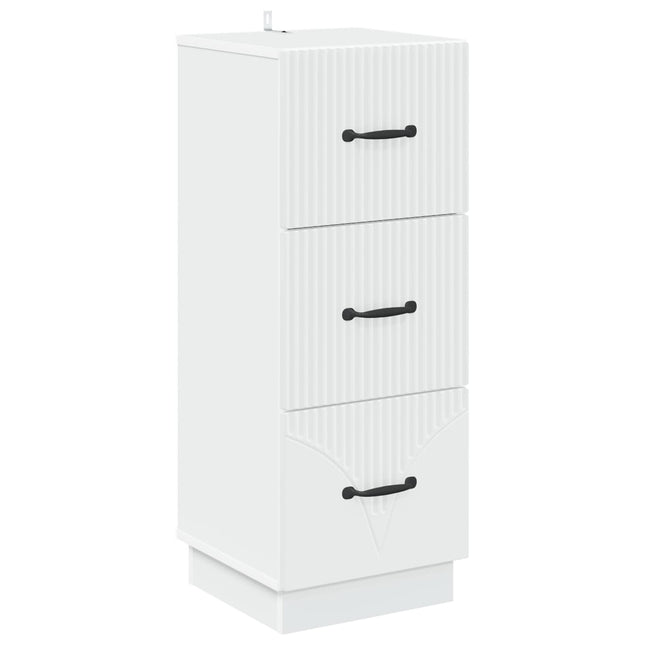 Lådans skåp Vit 33 x 34,5 x 87 cm Konstruerat trä