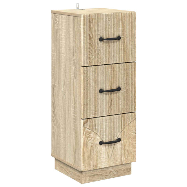 Lådans skåp 33 x 34,5 x 87 cm Konstruerat trä Sonoma-ek