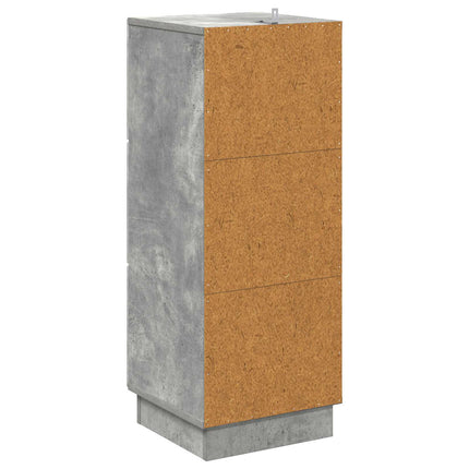 Lådans skåp Betonggrå 33 x 34,5 x 87 cm Konstruerat trä