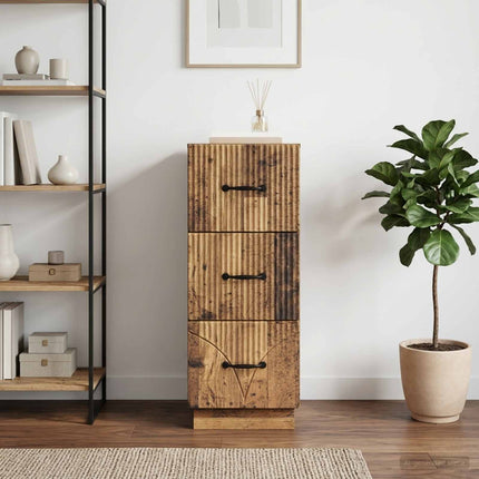 Lådans skåp Gammalt trä 33 x 34,5 x 87 cm Konstruerat trä
