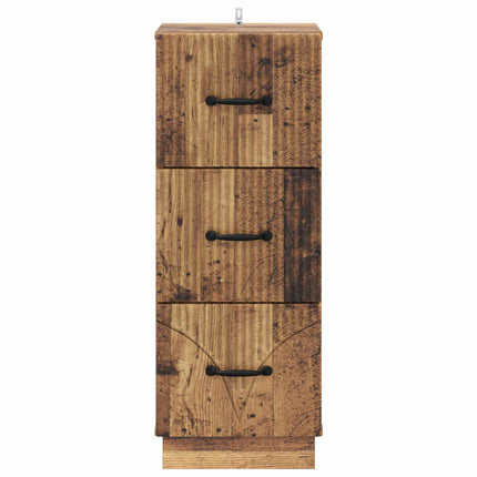 Lådans skåp Gammalt trä 33 x 34,5 x 87 cm Konstruerat trä
