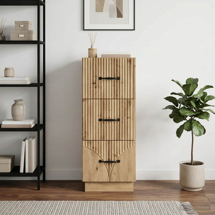 Lådans skåp 33 x 34,5 x 87 cm Konstruerat trä Artisan-ek