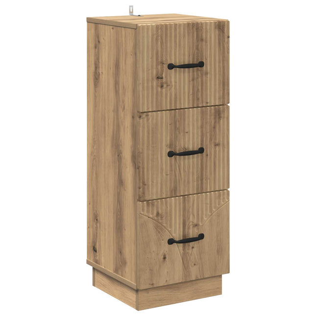 Lådans skåp 33 x 34,5 x 87 cm Konstruerat trä Artisan-ek