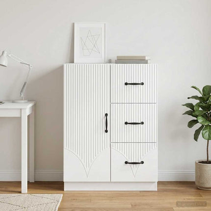 Sideboard Vit 66 x 34,5 x 87 cm Konstruerat trä