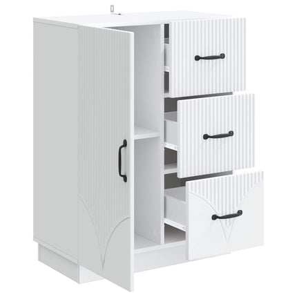Sideboard Vit 66 x 34,5 x 87 cm Konstruerat trä