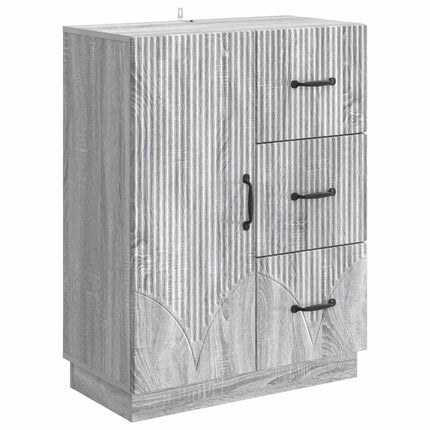 Sideboard Grå sonoma-ek 66 x 34,5 x 87 cm Konstruerat trä