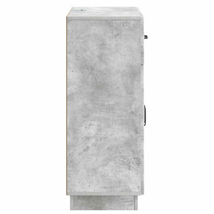 Sideboard med låda Betonggrå 66 x 34,5 x 87 cm Konstruerat trä