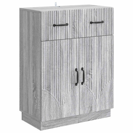 Sideboard Grå sonoma-ek 66 x 34,5 x 87 cm Konstruerat trä