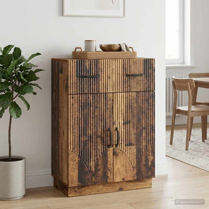 Sideboard Gammalt trä 66 x 34,5 x 87 cm Konstruerat trä