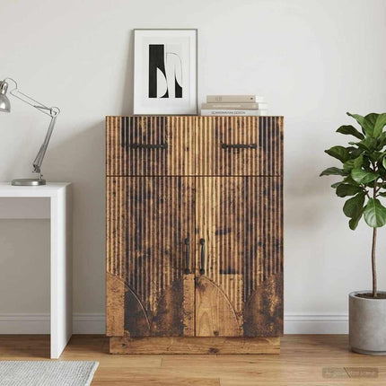 Sideboard Gammalt trä 66 x 34,5 x 87 cm Konstruerat trä