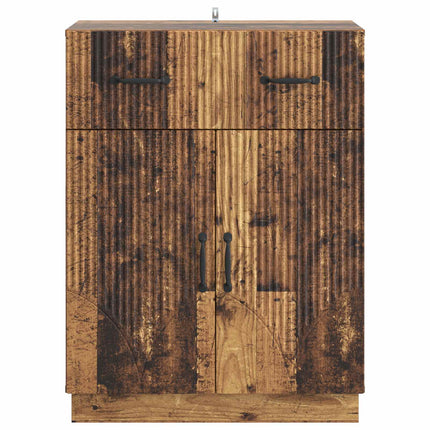 Sideboard Gammalt trä 66 x 34,5 x 87 cm Konstruerat trä