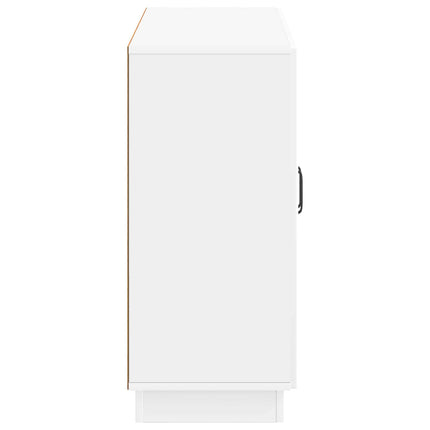 Sideboard Vit högglans 89 x 34,5 x 77 cm Konstruerat trä
