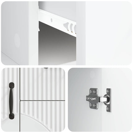 Sideboard Vit 89 x 34,5 x 57 cm Konstruerat trä