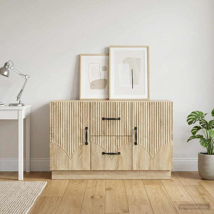Sideboard med låda Sonoma-ek 89 x 34,5 x 57 cm Konstruerat trä