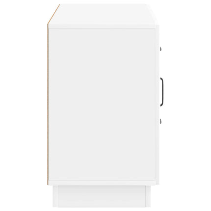 Sideboard Vit högglans 89 x 34,5 x 57 cm Konstruerat trä
