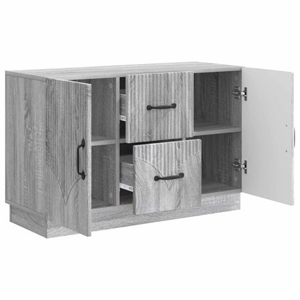 Sideboard Grå sonoma-ek 89 x 34,5 x 57 cm Konstruerat trä
