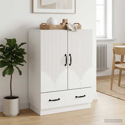 Sideboard Vit 66 x 34,5 x 92 cm Konstruerat trä