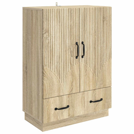 Sideboard med låda Sonoma-ek 66 x 34,5 x 92 cm Konstruerat trä