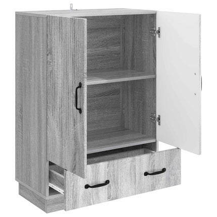 Sideboard Grå sonoma-ek 66 x 34,5 x 92 cm Konstruerat trä