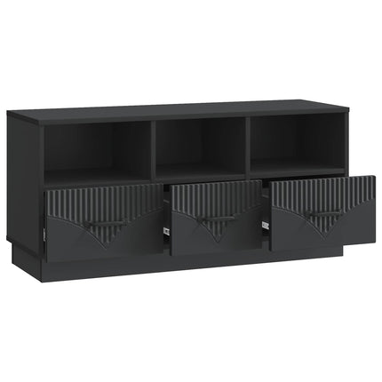 TV-skåp med låda Svart 102 x 34,5 x 47 cm Konstruerat trä