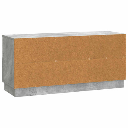 TV-skåp med låda Betonggrå 102 x 34,5 x 47 cm Konstruerat trä