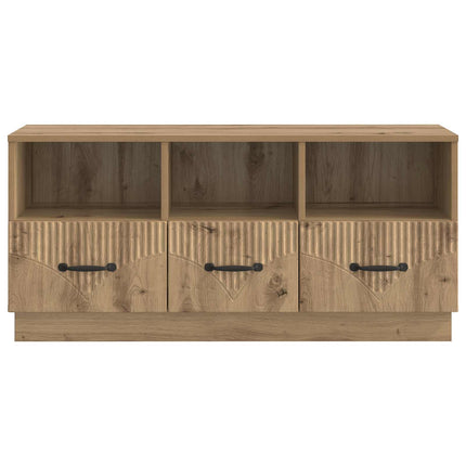 TV-skåp med låda Artisan-ek 102 x 34,5 x 47 cm Konstruerat trä