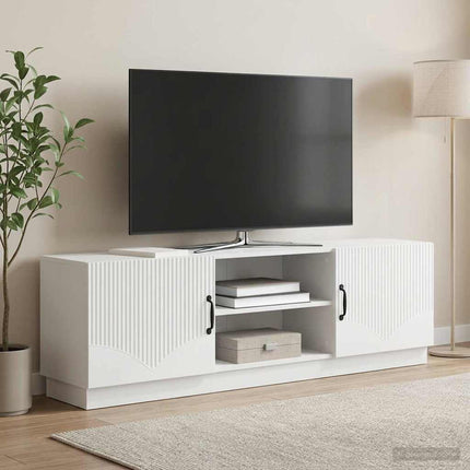 TV-skåp Vit 150 x 31 x 47 cm Konstruerat trä