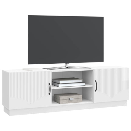 TV-skåp Vit högglans 150 x 31 x 47 cm Konstruerat trä