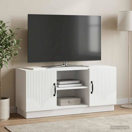 TV-skåp Vit 102 x 34,5 x 47 cm Konstruerat trä