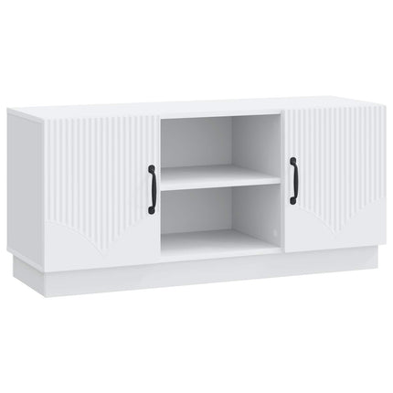 TV-skåp Vit 102 x 34,5 x 47 cm Konstruerat trä
