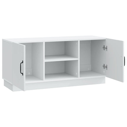 TV-skåp Vit 102 x 34,5 x 47 cm Konstruerat trä
