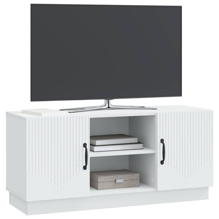 TV-skåp Vit 102 x 34,5 x 47 cm Konstruerat trä