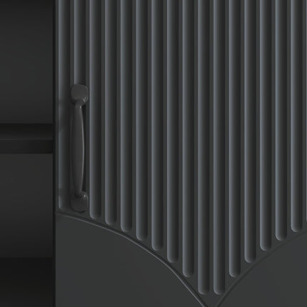TV-skåp Svart 102 x 34,5 x 47 cm Konstruerat trä