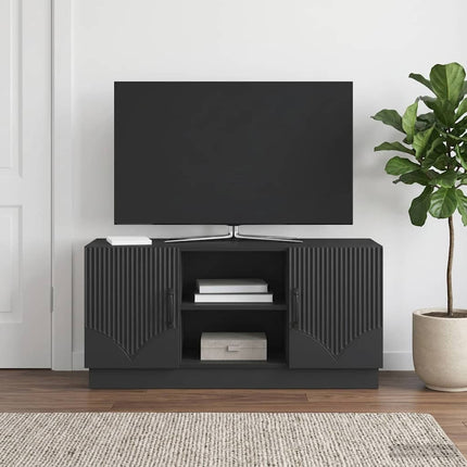TV-skåp Svart 102 x 34,5 x 47 cm Konstruerat trä