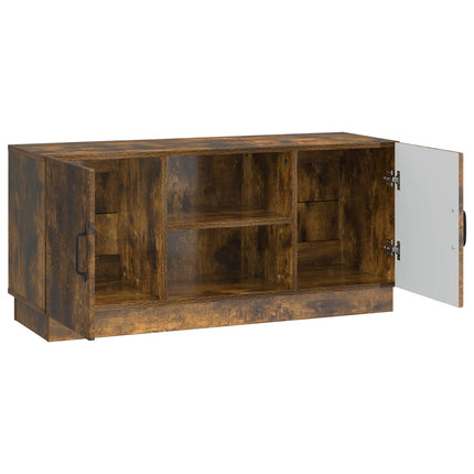 TV-skåp Rökt ek 102 x 34,5 x 47 cm Konstruerat trä