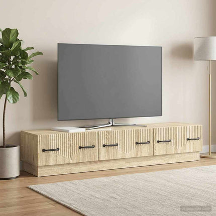TV-skåp med låda Sonoma-ek 147 x 34,5 x 27 cm Konstruerat trä