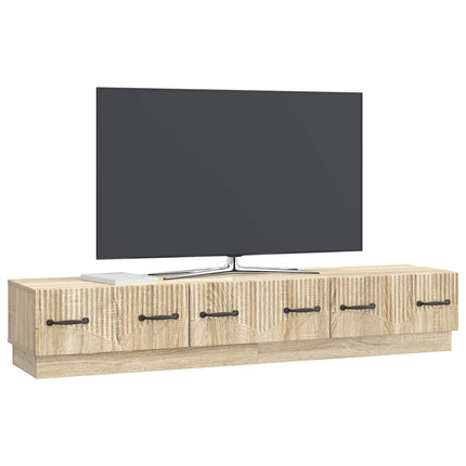TV-skåp med låda Sonoma-ek 147 x 34,5 x 27 cm Konstruerat trä
