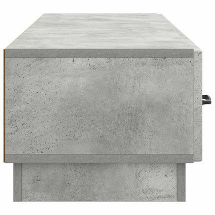 TV-skåp med låda Betonggrå 147 x 34,5 x 27 cm Konstruerat trä