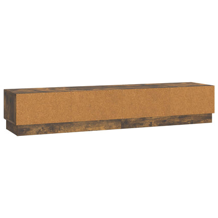 TV-skåp med låda Rökt ek 147 x 34,5 x 27 cm Konstruerat trä