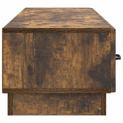 TV-skåp med låda Rökt ek 147 x 34,5 x 27 cm Konstruerat trä