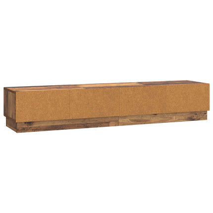 TV-skåp med låda Gammalt trä 147 x 34,5 x 27 cm Konstruerat trä