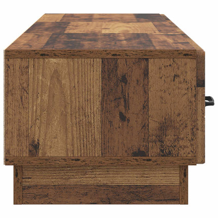 TV-skåp med låda Gammalt trä 147 x 34,5 x 27 cm Konstruerat trä