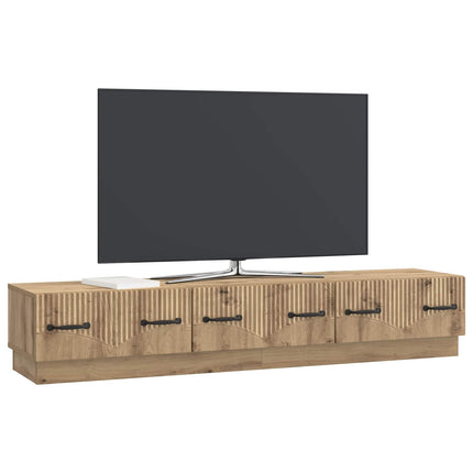 TV-skåp med låda Artisan-ek 147 x 34,5 x 27 cm Konstruerat trä