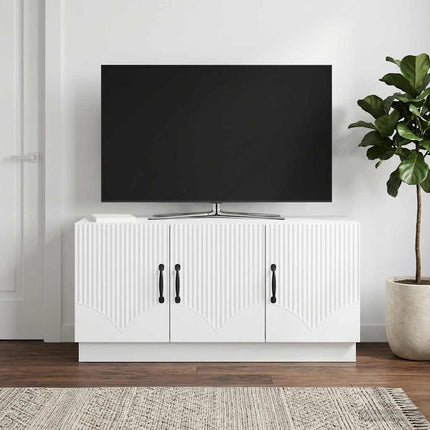 TV-skåp Vit 99 x 34,5 x 47 cm Konstruerat trä
