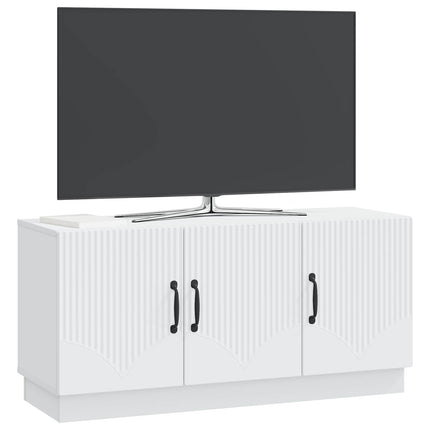 TV-skåp Vit 99 x 34,5 x 47 cm Konstruerat trä