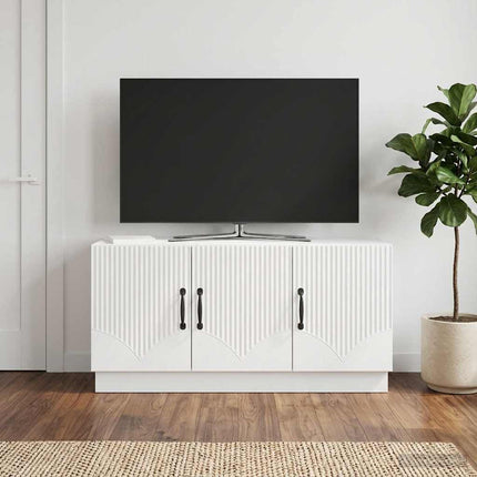 TV-skåp Vit högglans 99 x 34,5 x 47 cm Konstruerat trä