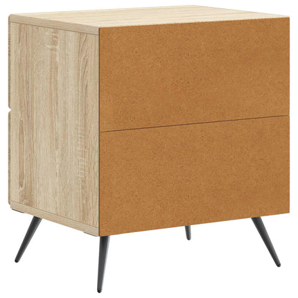 Nattduksbord med låda 2 pcs Sonoma-ek 43 x 34,5 x 47,5 cm