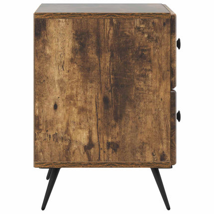 Nattduksbord Rökt ek 43 x 34,5 x 47,5 cm Konstruerat trä
