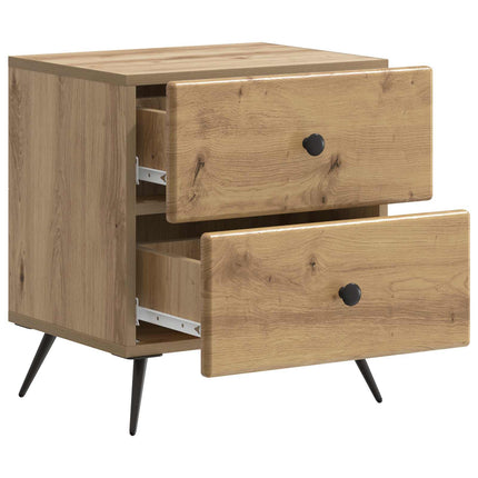 Nattduksbord med låda 2 pcs Artisan-ek 43 x 34,5 x 47,5 cm